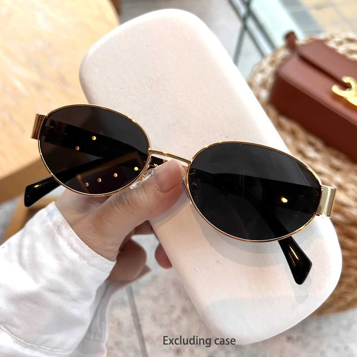 Norelli Aura | Gafas de Sol Ovaladas Unisex | Montura Metálica Clásica para Hombre y Mujer | Diseño Elegante y Atemporal para Uso Diario