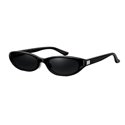Velaris Noir | Gafas de Sol Cuadradas Pequeñas Vintage Unisex | Diseño Fashion para Hombre y Mujer | Estilo Elegante en Negro para Uso Diario