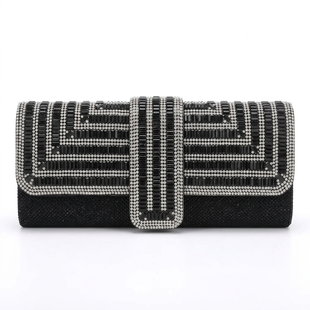 Bolso Luméa | Acabado con Cristales Brillantes y Cadena Elegante
