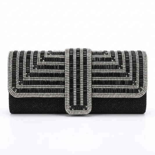 Bolso Luméa | Acabado con Cristales Brillantes y Cadena Elegante