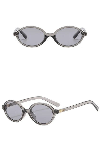 Valenne Noir | Gafas de Sol Ovaladas Pequeñas Vintage Unisex | Protección UV400 para Hombre y Mujer | Diseño Fashion de Lujo con Estilo 2025