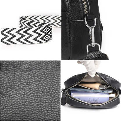 Bolso Catalina | Cuero genuino de color liso con diseño versátil para llevar al hombro o cruzado.