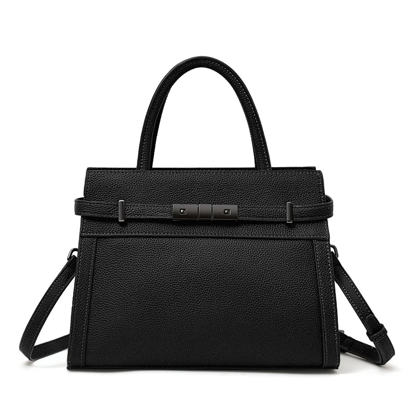 Bolso Noréline | Cuero Genuino de Primera Capa con Diseño Tote Profesional