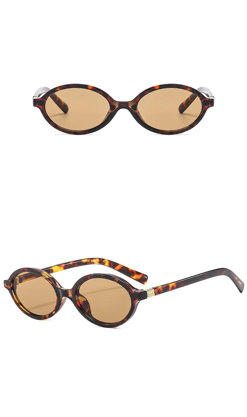 Valenne Noir | Gafas de Sol Ovaladas Pequeñas Vintage Unisex | Protección UV400 para Hombre y Mujer | Diseño Fashion de Lujo con Estilo 2025