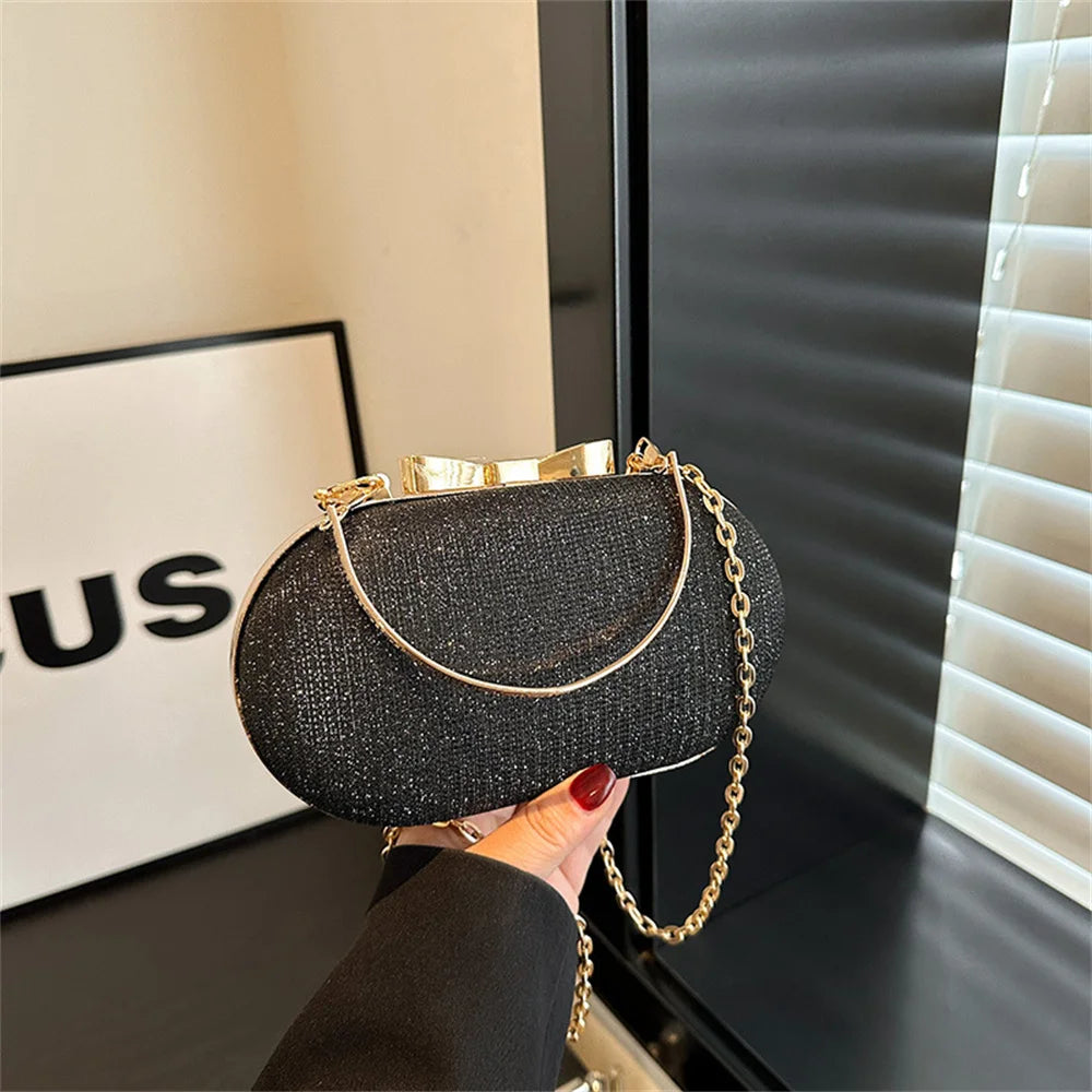 Bolso Aureline | Acabado Glitter con Asa Superior Elegante