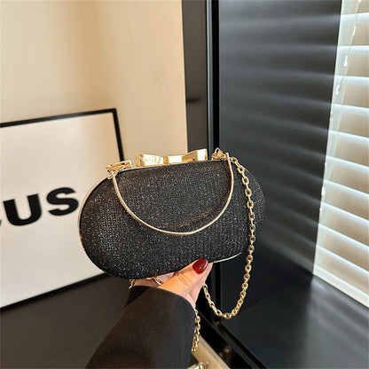 Bolso Aureline | Acabado Glitter con Asa Superior Elegante