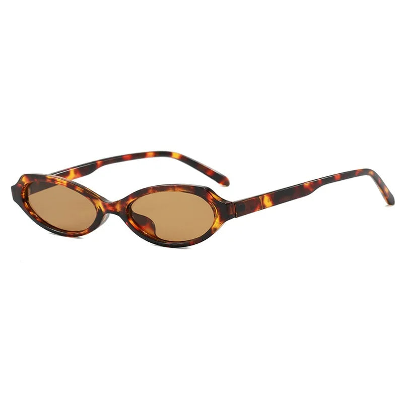 Gafas de Sol Ovaladas Cat Eye para Mujer y Hombre | Protección UV400 | Diseño Vintage Punk | Lentes Verdes