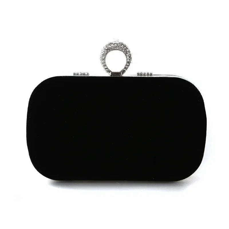 Bolso Esmeralda | Clutch de fiesta con detalles brillantes y cadena elegante para ocasiones .especiales