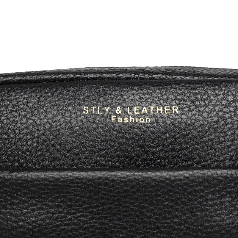 Bolso Catalina | Cuero genuino de color liso con diseño versátil para llevar al hombro o cruzado.