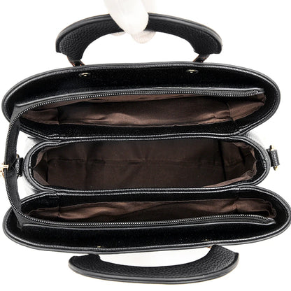 Bolso Marivelle | Cuero Sintético Textura Lichi con Cierre de Cremallera