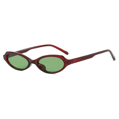 Gafas de Sol Ovaladas Cat Eye para Mujer y Hombre | Protección UV400 | Diseño Vintage Punk | Lentes Verdes