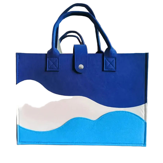 Bolso Siena Rayas | Tote de Lona a Rayas con Diseño Multifuncional y Gran Capacidad