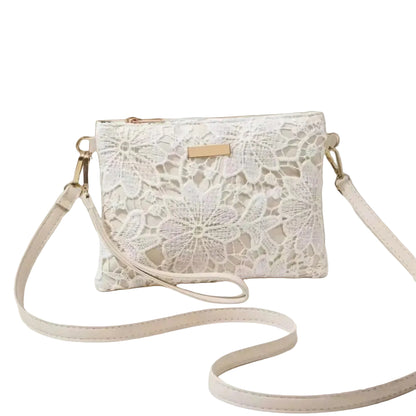 Bolso Rosavelle | Encaje Floral Calado con Diseño Compacto y Suave