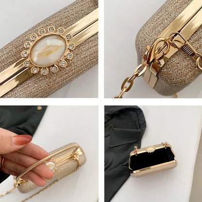 Bolso Seraphine | Acabado Glitter de Lujo con Cadena Elegante