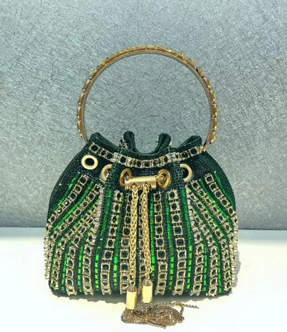 Bolso Élysia | Acabado con Cristales de Estrás y Brillo Sofisticado