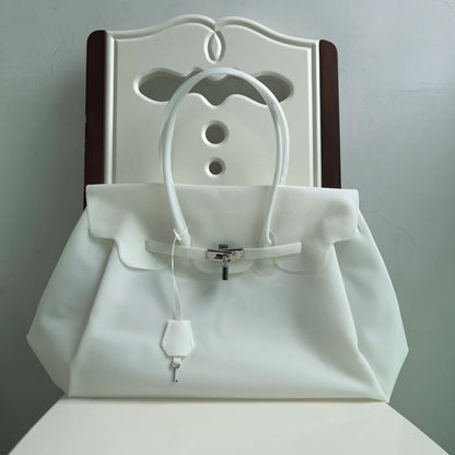 Bolso Crystalia | PVC Transparente en Color Caramelo con Diseño Veraniego