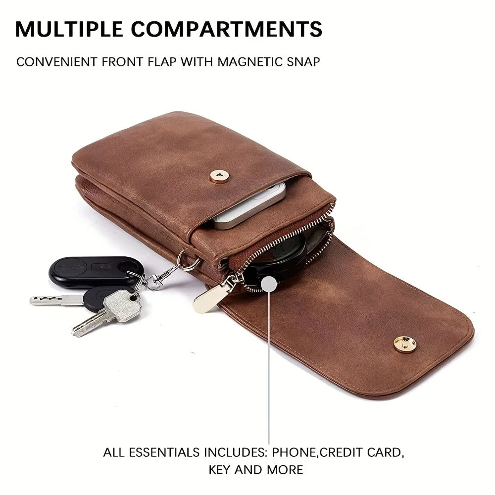Bolso Alma | Diseño minimalista en cuero PU con tamaño compacto para llevar el móvil y lo esencial.