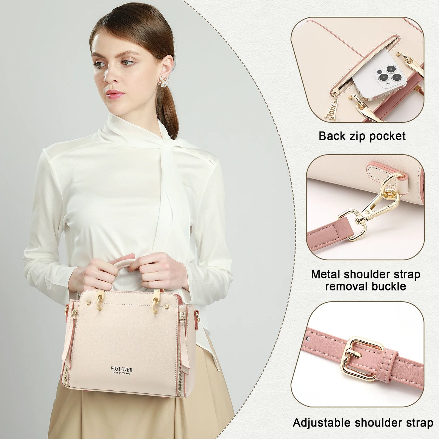 Bolso Isabella | Cuero dividido de alta calidad con diseño elegante y gran capacidad.