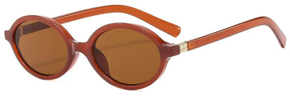 Valenne Noir | Gafas de Sol Ovaladas Pequeñas Vintage Unisex | Protección UV400 para Hombre y Mujer | Diseño Fashion de Lujo con Estilo 2025
