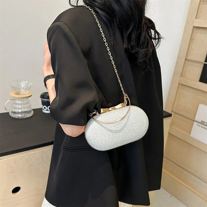 Bolso Aureline | Acabado Glitter con Asa Superior Elegante