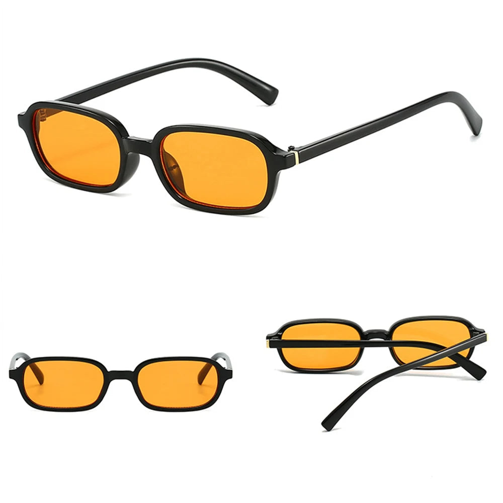 Avenor Edge | Gafas de Sol Rectangulares Vintage Unisex | Protección UV400 para Hombre y Mujer | Diseño Retro de Montura Pequeña y Estilo 2026