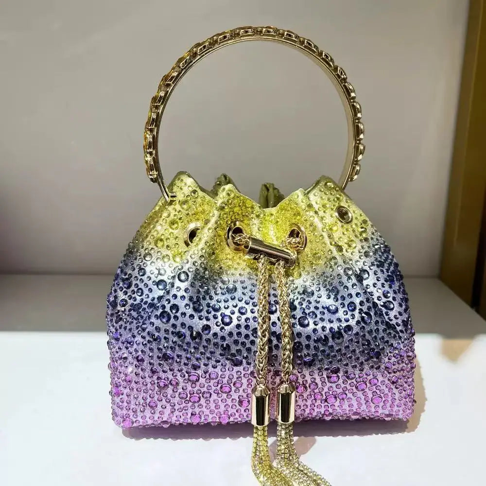 Bolso Élysia | Acabado con Cristales de Estrás y Brillo Sofisticado
