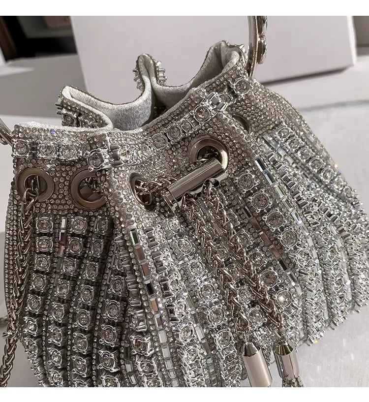 Bolso Élysia | Acabado con Cristales de Estrás y Brillo Sofisticado