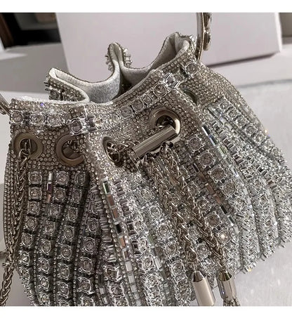 Bolso Élysia | Acabado con Cristales de Estrás y Brillo Sofisticado