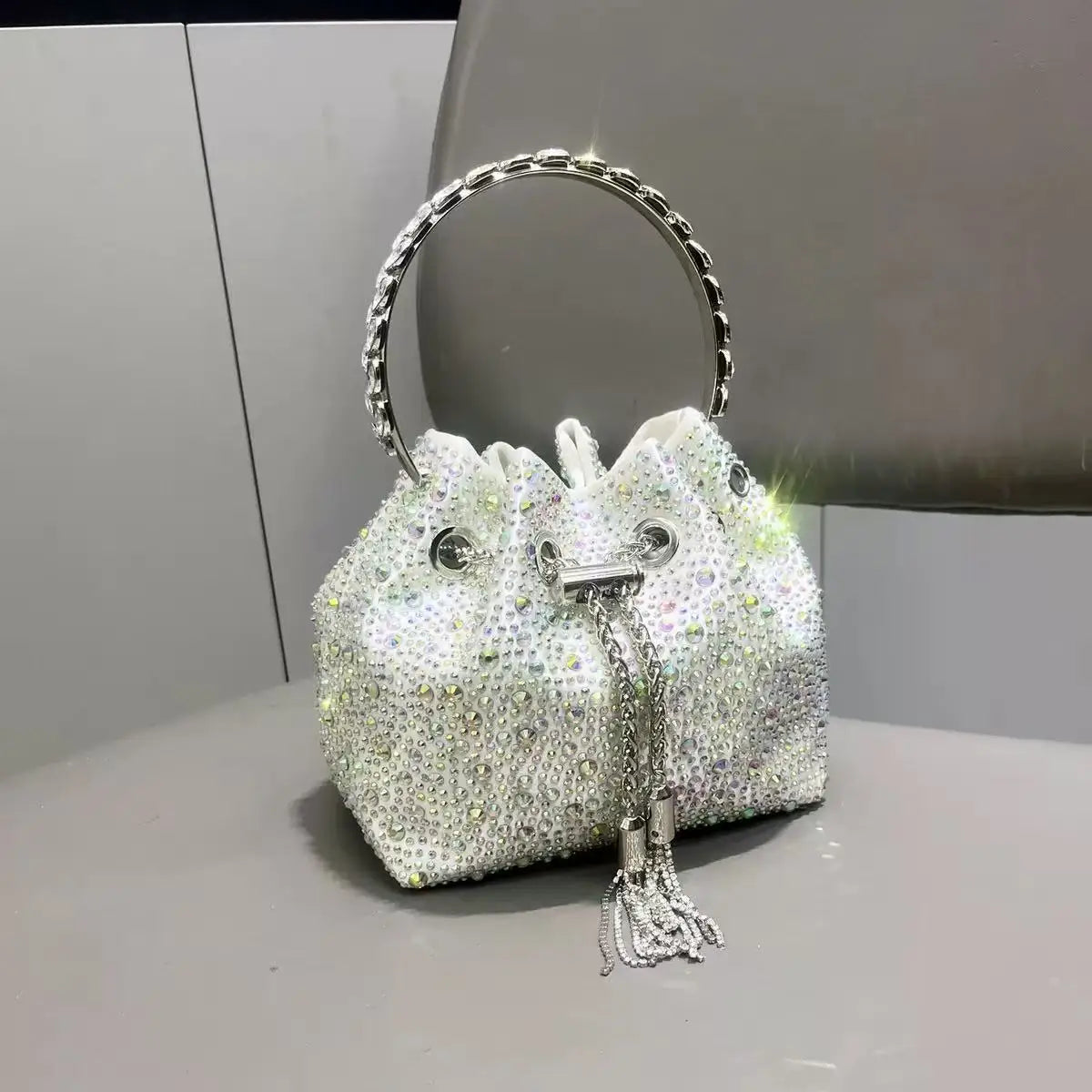 Bolso Élysia | Acabado con Cristales de Estrás y Brillo Sofisticado