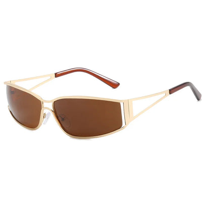 Gafas de Sol NEXORA™ Oversize para Mujer y Hombre | Diseño Y2K Steampunk | Lentes Degradadas con Efecto Espejo | Protección UV400