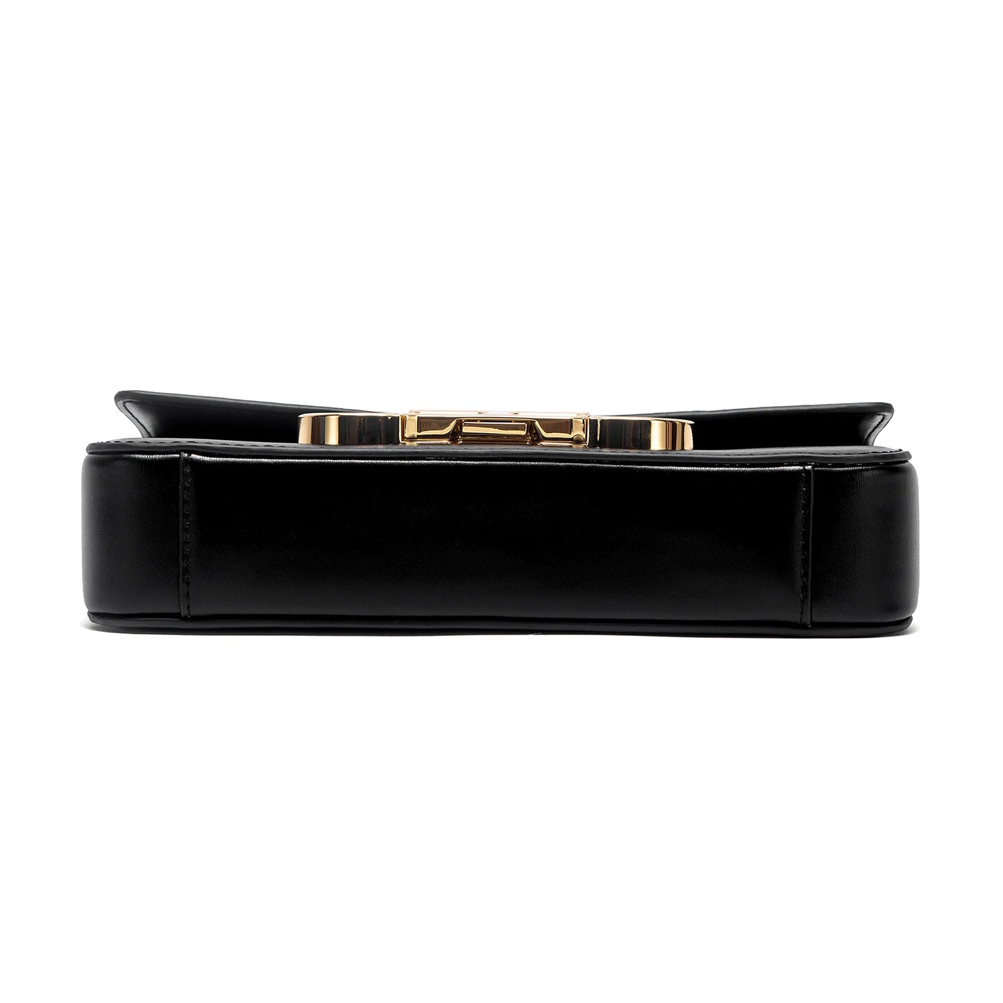 Valvet Aurelia Noir — Bolso de Cadena con Solapa Elegante