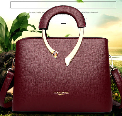 Bolso Marivelle | Cuero Sintético Textura Lichi con Cierre de Cremallera