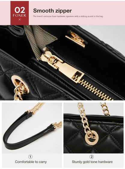 Bolso Valeria | Diseño acolchado clásico con estilo vintage para llevar al hombro.