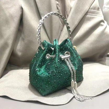 Bolso Élysia | Acabado con Cristales de Estrás y Brillo Sofisticado