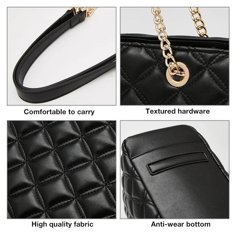 Bolso Valeria | Diseño acolchado clásico con estilo vintage para llevar al hombro.