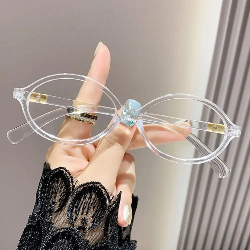 Lunaria Nova | Gafas Ovaladas Retro Y2K para Mujer | Lentes con Filtro de Luz Azul | Montura Ligera para Ordenador, Lectura y Uso Diario