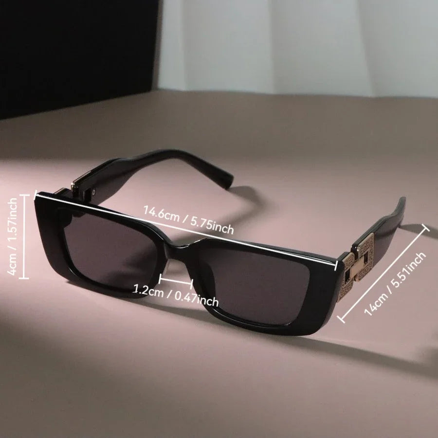 Montelier Prime | Gafas de Sol Cuadradas Clásicas Unisex | Lentes Espejadas para Hombre y Mujer | Diseño de Montura Pequeña con Estilo Elegante
