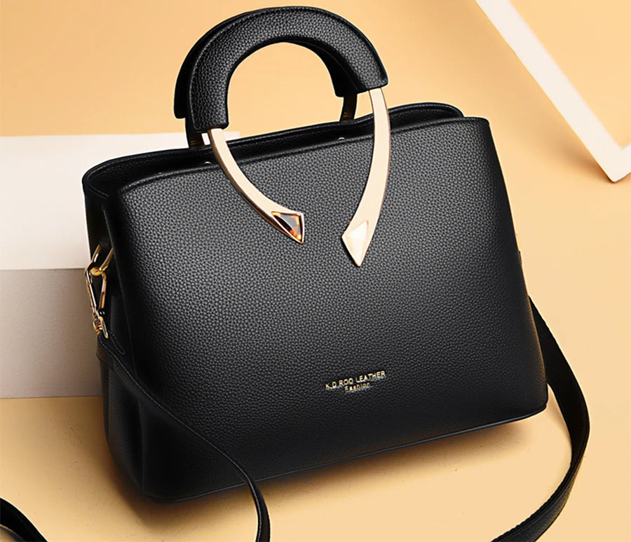 Bolso Marivelle | Cuero Sintético Textura Lichi con Cierre de Cremallera