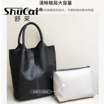 Bolso Miranda | Cuero vacuno suave con gran capacidad y diseño tipo bucket para el uso diario.