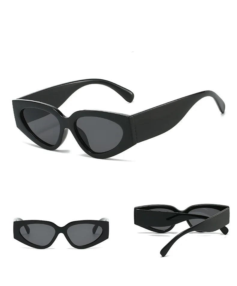 Ravelle Éclipse | Gafas de Sol Cat Eye Vintage Unisex | Diseño Ovalado para Hombre y Mujer | Estilo Retro Elegante para Uso Diario