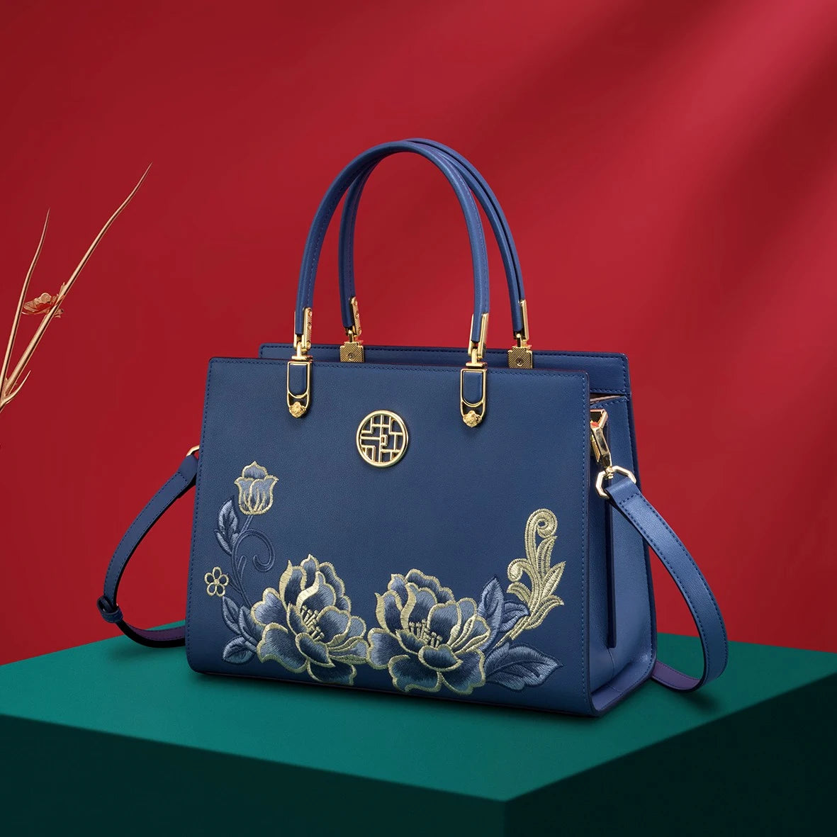 Bolso Jade Imperial | Bordado Tradicional Chino con Estilo Vintage y Elegancia Atemporal