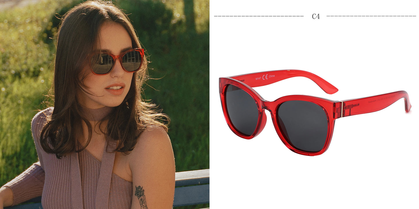 Gafas Aurora Cat Eye | Lentes Polarizados Oversize con Protección UV400 y Estilo Retro
