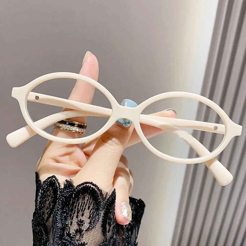 Lunaria Nova | Gafas Ovaladas Retro Y2K para Mujer | Lentes con Filtro de Luz Azul | Montura Ligera para Ordenador, Lectura y Uso Diario