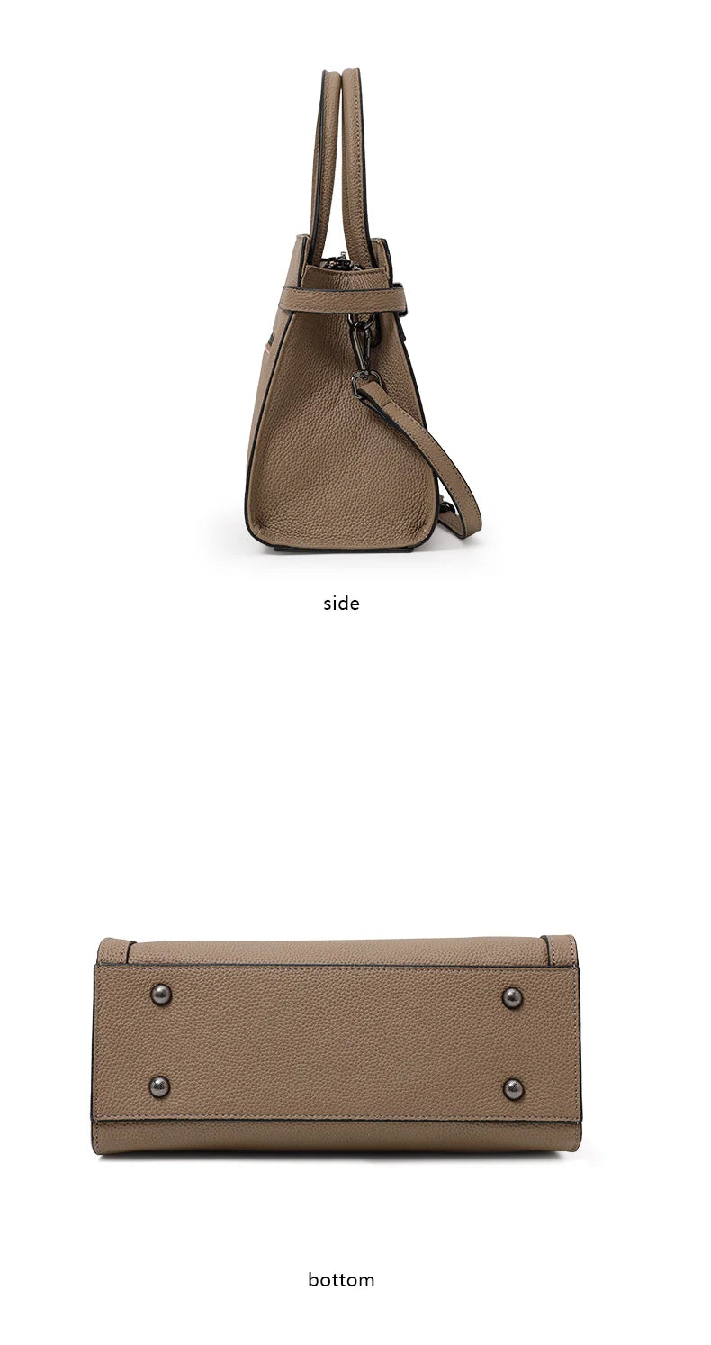 Bolso Noréline | Cuero Genuino de Primera Capa con Diseño Tote Profesional
