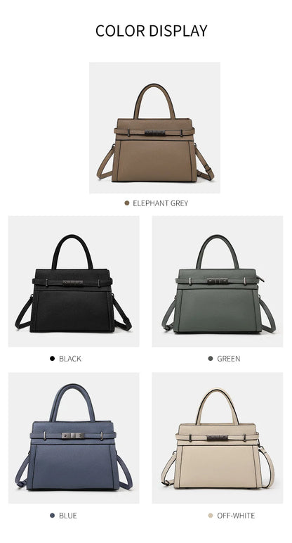 Bolso Noréline | Cuero Genuino de Primera Capa con Diseño Tote Profesional