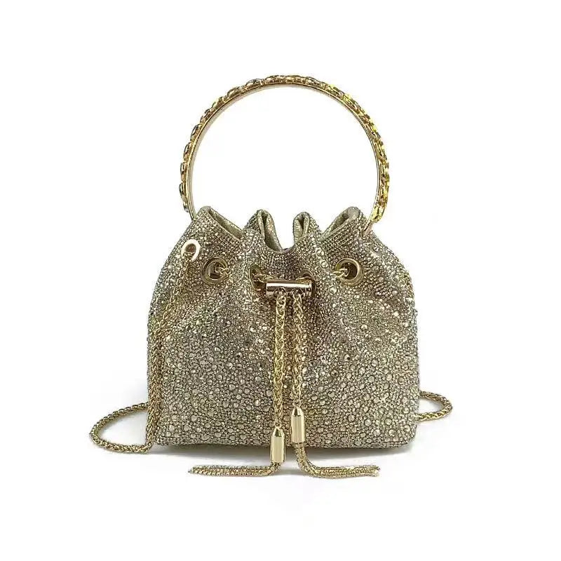 Bolso Élysia | Acabado con Cristales de Estrás y Brillo Sofisticado