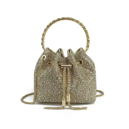 Bolso Élysia | Acabado con Cristales de Estrás y Brillo Sofisticado