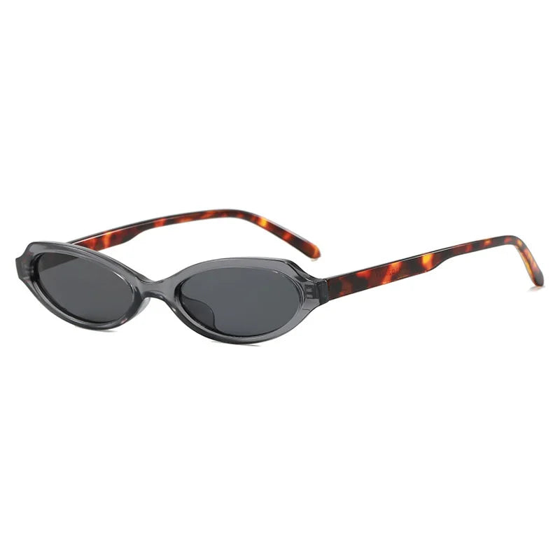 Gafas de Sol Ovaladas Cat Eye para Mujer y Hombre | Protección UV400 | Diseño Vintage Punk | Lentes Verdes