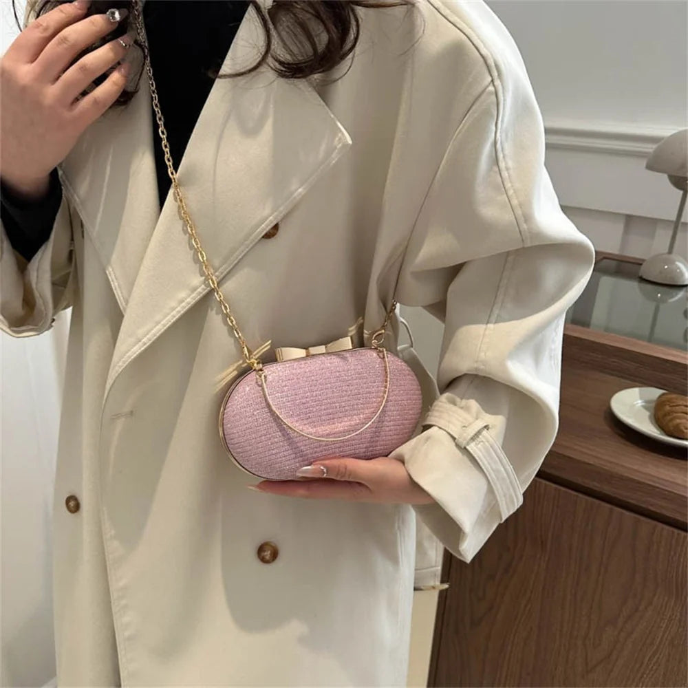 Bolso Aureline | Acabado Glitter con Asa Superior Elegante