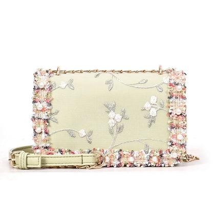 Bolso Floréa | Estampado Floral con Cadena Elegante y Diseño Compacto